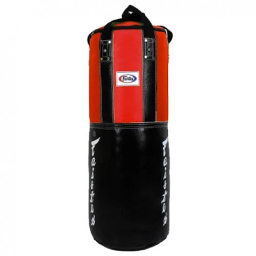 Боксерский мешок с виниловыми вставками Fairtex (HB-2 red/black)
